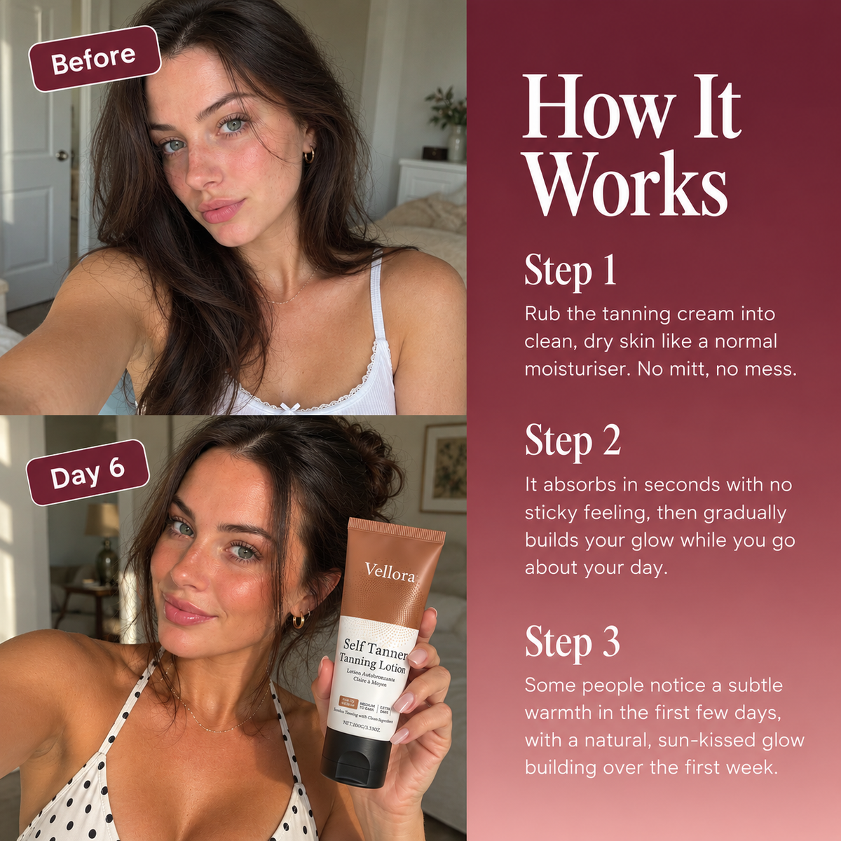 Vellora Golden Hour Tanning Lotion